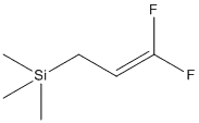 Molecular Structure of 40207-81-6 ((3,3-Difluoroallyl)trimethylsilane)